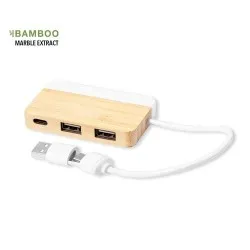 Port USB Layais en Bambou - Écologique et Pratique