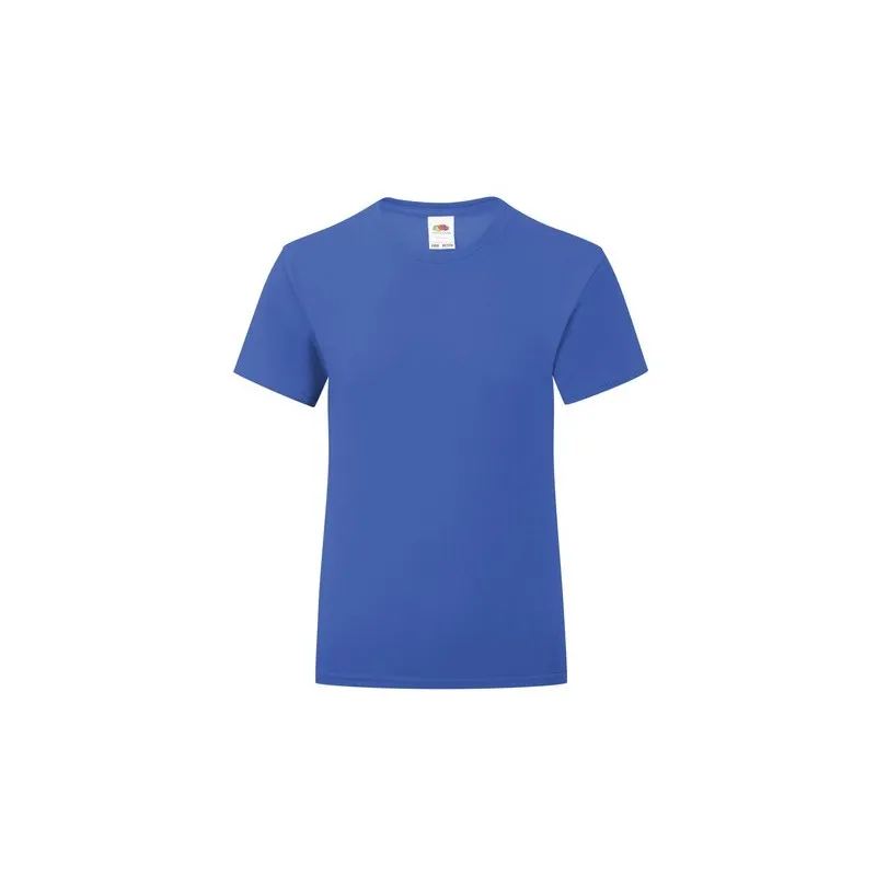 T-Shirt Enfant Personnalisé Couleur Iconic pas cher Fruit Of The Loom Matières : polyester Couleurs : rouge objet promotionnel é