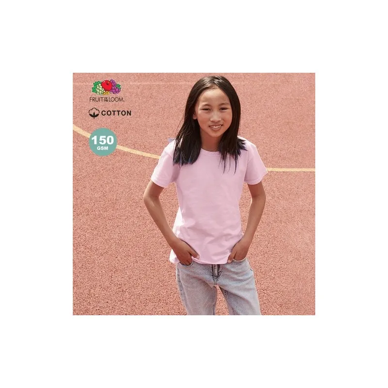 T-Shirt Enfant Personnalisé Couleur Iconic pas cher Fruit Of The Loom Taille textile : XS Couleurs : rouge Matières : polyester 