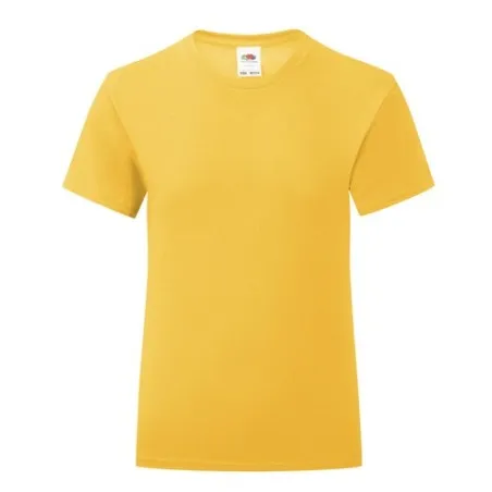 T-Shirt Enfant Personnalisé Couleur Iconic pas cher Fruit Of The Loom Taille textile : XS Couleurs : vert Matières : polyester r
