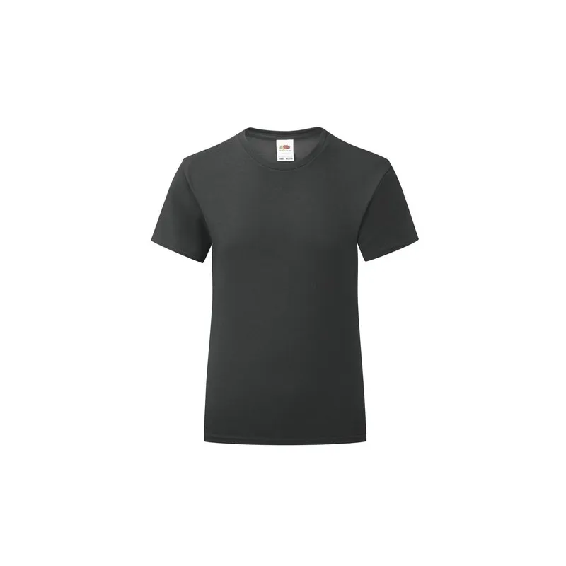 T-Shirt Enfant Personnalisé Couleur Iconic pas cher Fruit Of The Loom Taille textile : XS Couleurs : vert Matières : polyester r