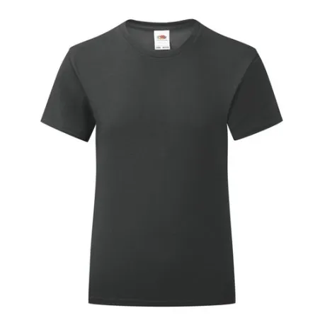 T-Shirt Enfant Personnalisé Couleur Iconic pas cher Fruit Of The Loom Taille textile : M Couleurs : rouge Matières : polyester r