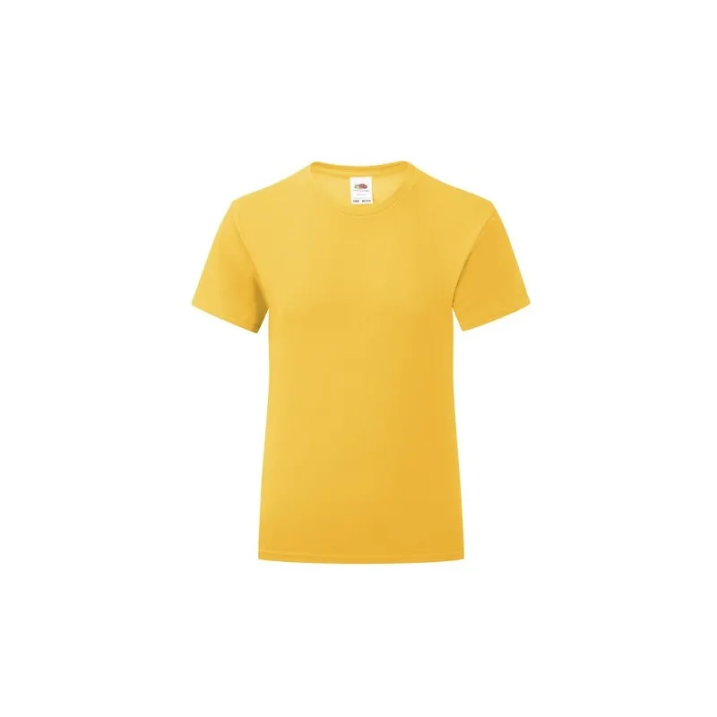 T-Shirt Enfant Personnalisé Couleur Iconic pas cher Fruit Of The Loom Taille textile : M Couleurs : rouge Matières : polyester r