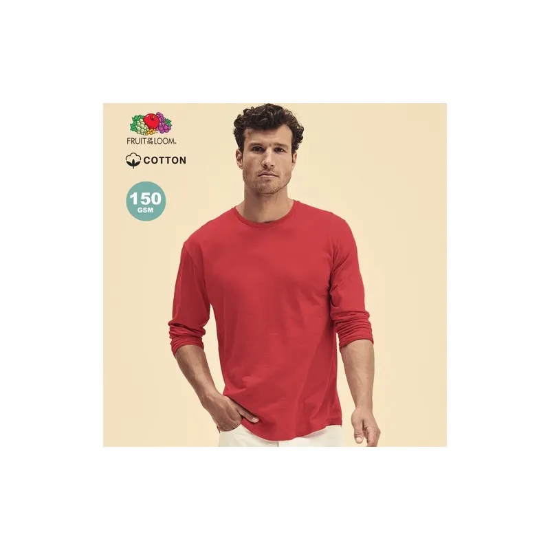 T-Shirt Long Sleeve Adulte en Coton Personnalisé Couleur Iconic Matières : ripstop Couleurs : vert objet publicitaire robuste
