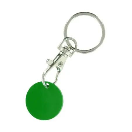 Porte-Clés Mousqueton Métal avec Jeton Caddie