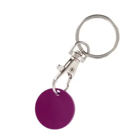 Porte-Clés Mousqueton Métal avec Jeton Caddie