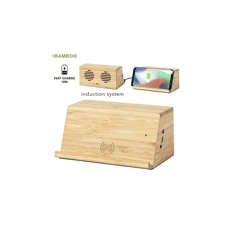 Haut-Parleur Écologique Publicitaire Chargeur - Zaphir Matières : silicone Couleurs : rouge