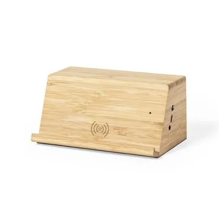 Haut-Parleur Écologique Publicitaire Chargeur - Zaphir Matières : silicone Couleurs : rouge cadeau entreprise pas cher