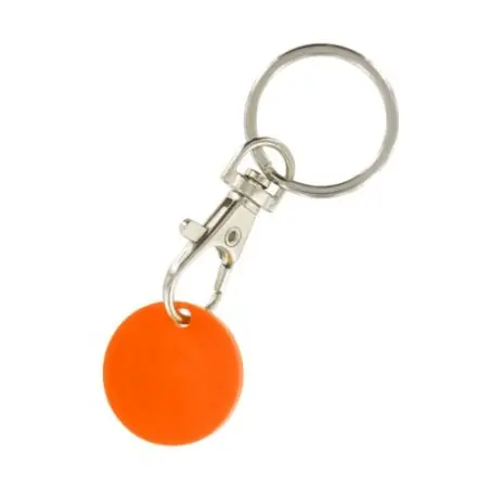 Porte-Clés Mousqueton Métal avec Jeton Caddie