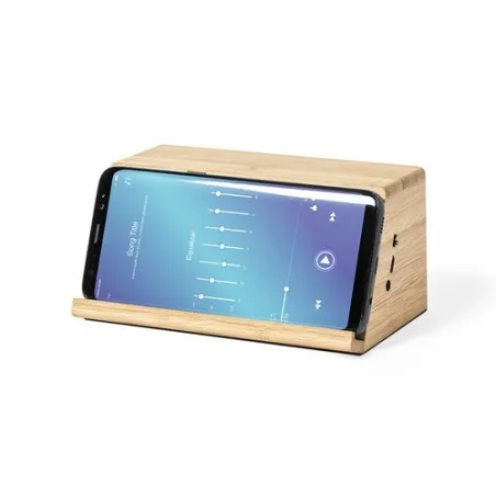 Haut-Parleur Écologique Publicitaire Chargeur - Zaphir Matières : silicone Couleurs : rouge goodies publicitaire événementiel