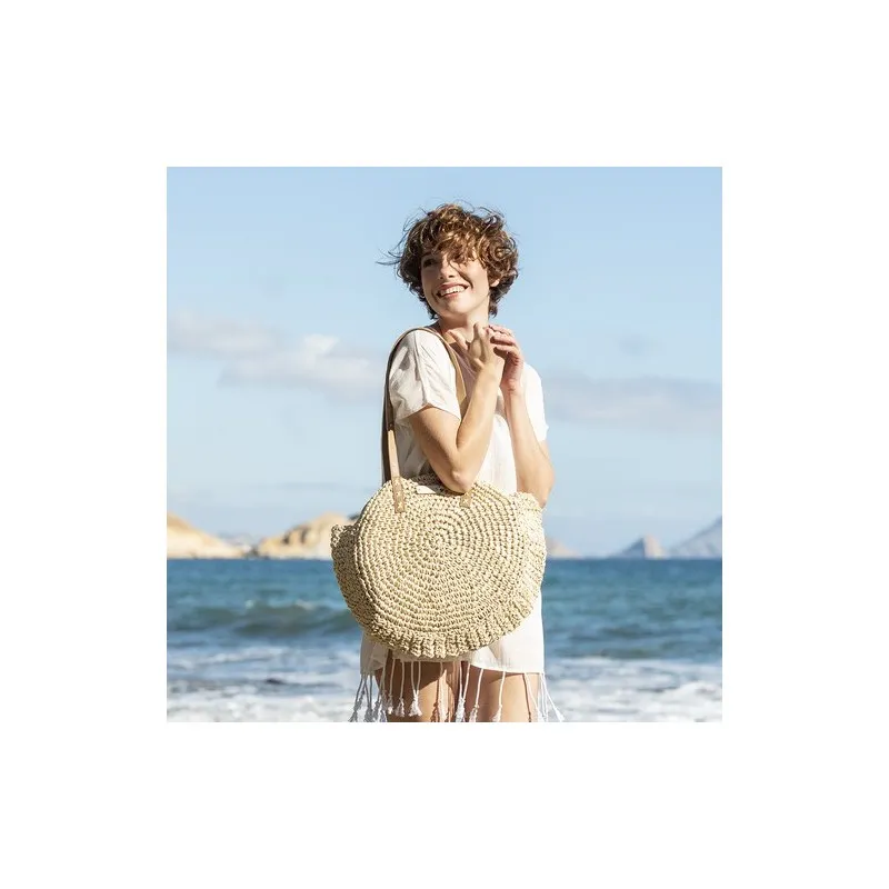 Sac de Plage Personnalisé Mandy Matières : silicone Couleurs : bleu marquage laser ultra précis