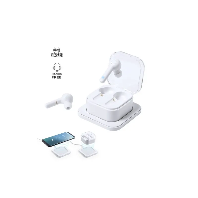 Écouteurs Bluetooth Personnalisés Haute Technologie - Benyer Couleurs : bleu personnalisable avec votre logo