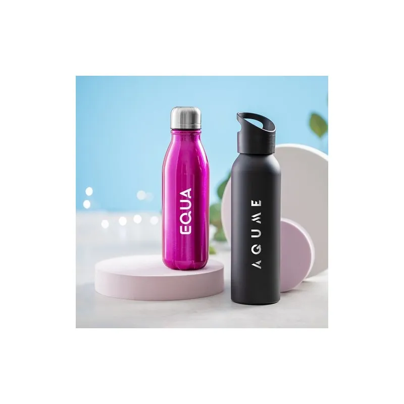 Gourde Écologique Personnalisée 550ml Bidon Raican Couleurs : noir cadeau affaires élégant