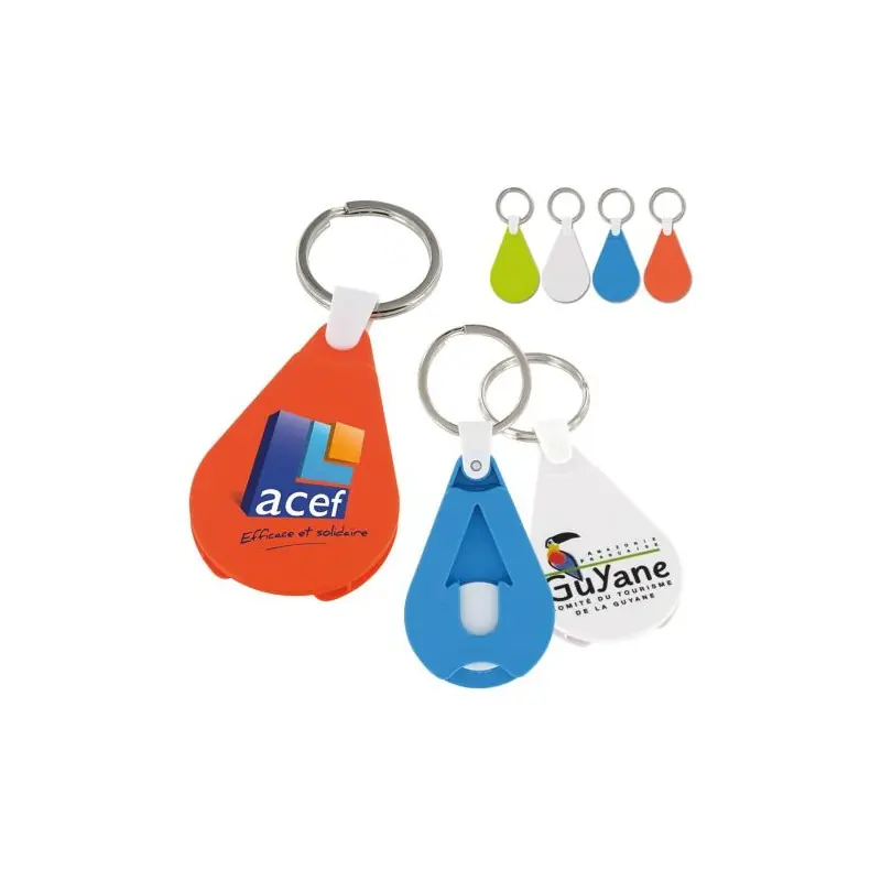 Porte Clés Porte Jeton Personnalisé - Pratique et Élégant