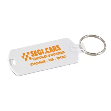 Porte-clés porte-étiquette personnalisable