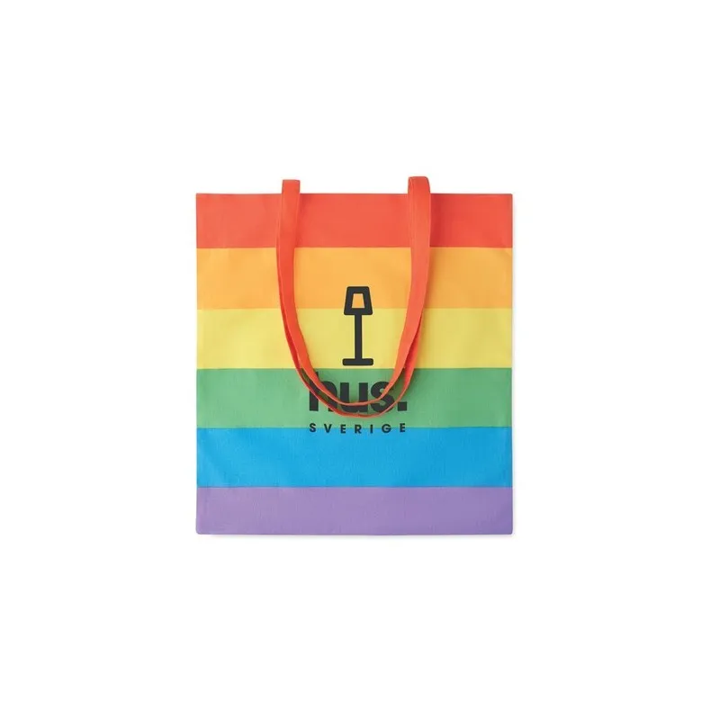 Sac shopping écologique en coton 200 gr/m² Borealis Matières : coton Taille textile : XXL Couleurs : gris chiné cadeau entrepris