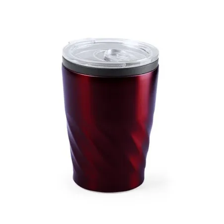 Verre isotherme personnalisé pour entreprise - Modèle Ripon Couleurs : rouge accessoire événementiel unique