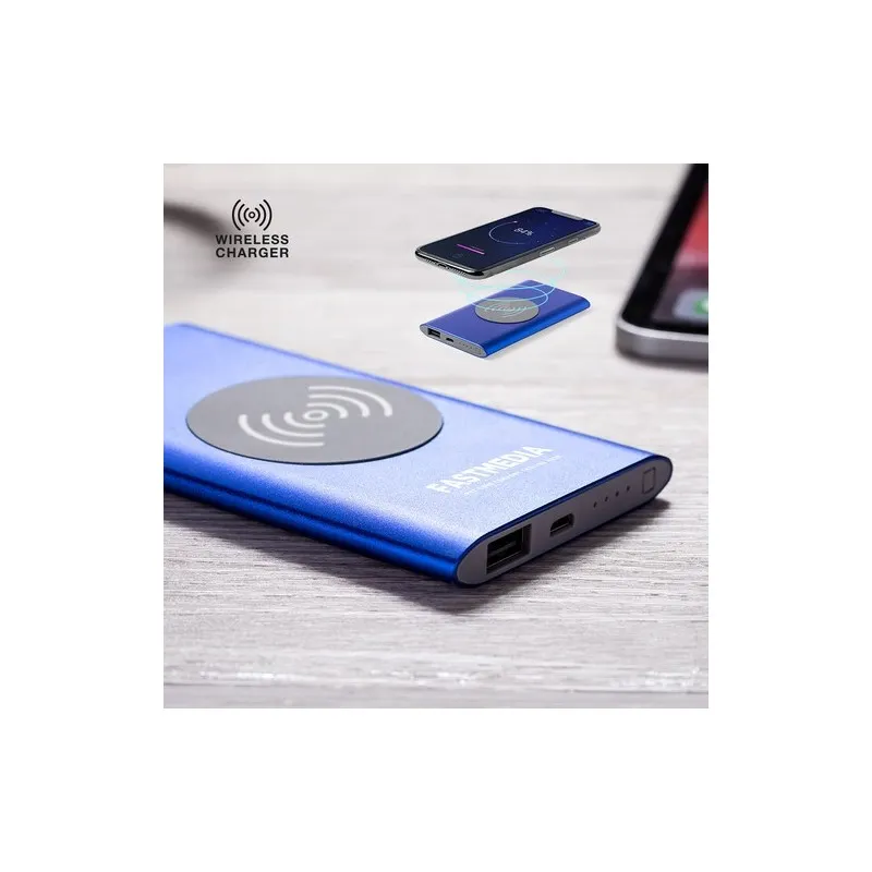 Batterie externe personnalisée 4000 mAh pas cher Tikur Couleurs : vert impression haute définition