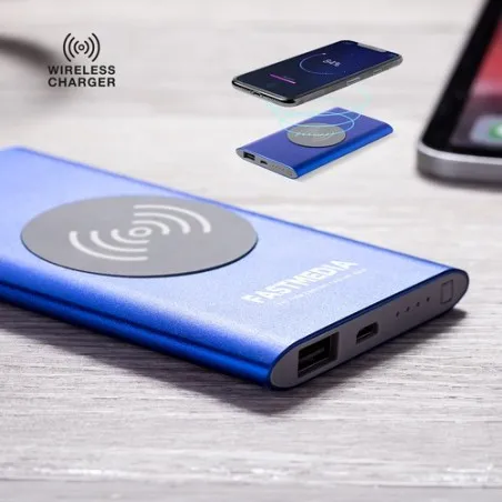Batterie externe personnalisée 4000 mAh pas cher Tikur Couleurs : vert impression haute définition