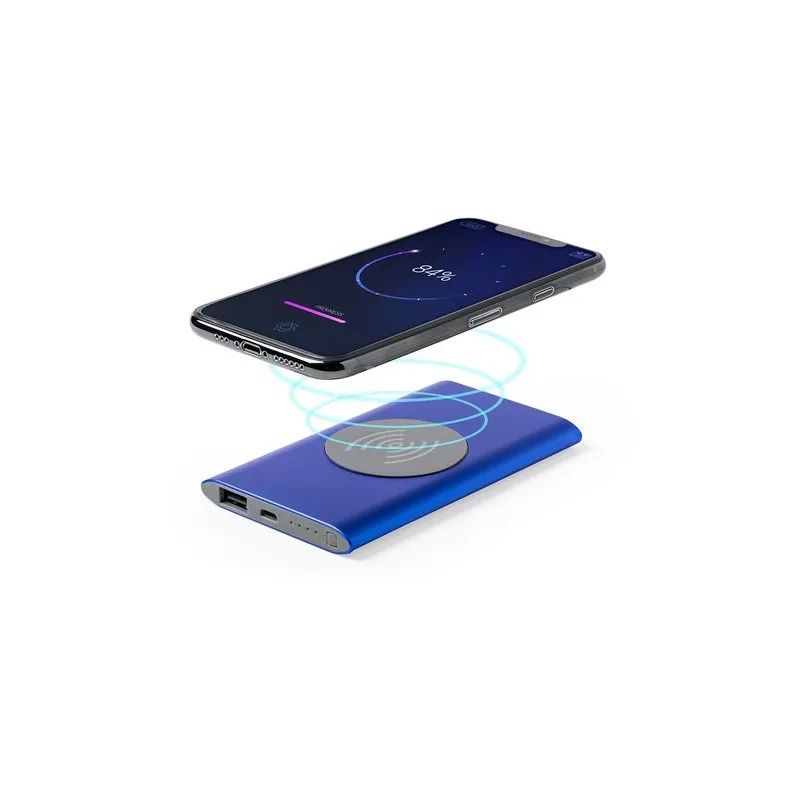 Batterie externe personnalisée 4000 mAh pas cher Tikur Couleurs : rose personnalisable avec votre logo
