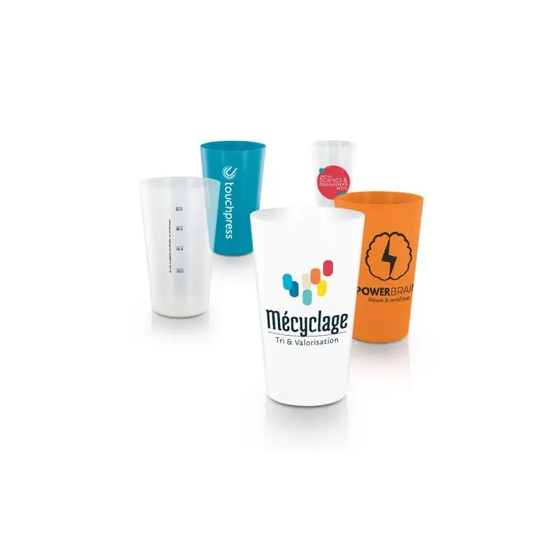Gobelet Plastique Réutilisable 30 cl - Événements Colorés Personnalisé