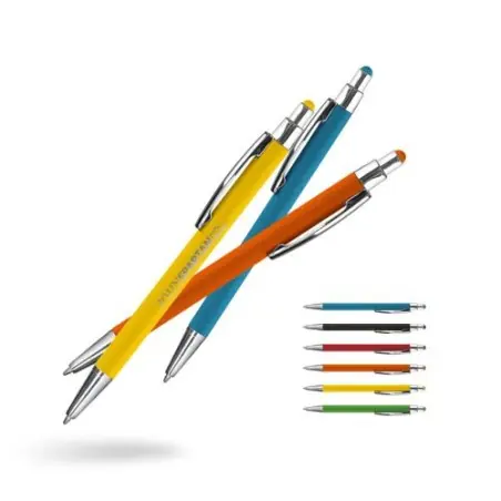 Stylo Bille Noir Personnalisable pour Écriture / Stylet Taille textile : L Couleurs : jaune clair goodies publicitaire événement