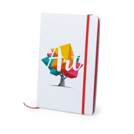 Bloc Notes Personnalisé en Papeterie - Kaffol Matières : aluminium Couleurs : blanc goodies personnalisé en stock