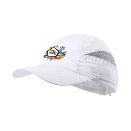 Casquette Personnalisée Publicitaire Laimbur Matières : PVC Couleurs : blanc goodies publicitaire durable