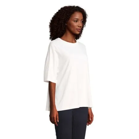 T-Shirt Oversize Personnalisé Femme BOXY WOMEN Taille textile : 5XL Couleurs : blanc pur marquage couleur éclatante