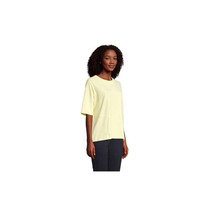 T-Shirt Oversize Personnalisé Femme BOXY WOMEN Taille textile : L Couleurs : blanc pur personnalisation rapide en France