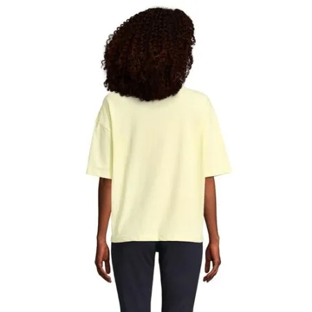 T-Shirt Oversize Personnalisé Femme BOXY WOMEN Taille textile : XL Couleurs : blanc pur cadeau client original