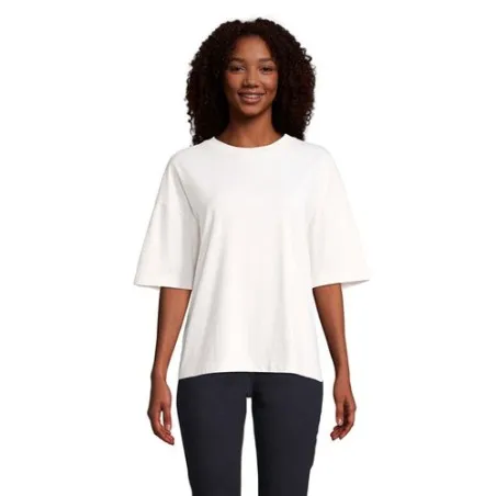 T-Shirt Oversize Personnalisé Femme BOXY WOMEN Taille textile : XS Couleurs : blanc pur personnalisation rapide en France