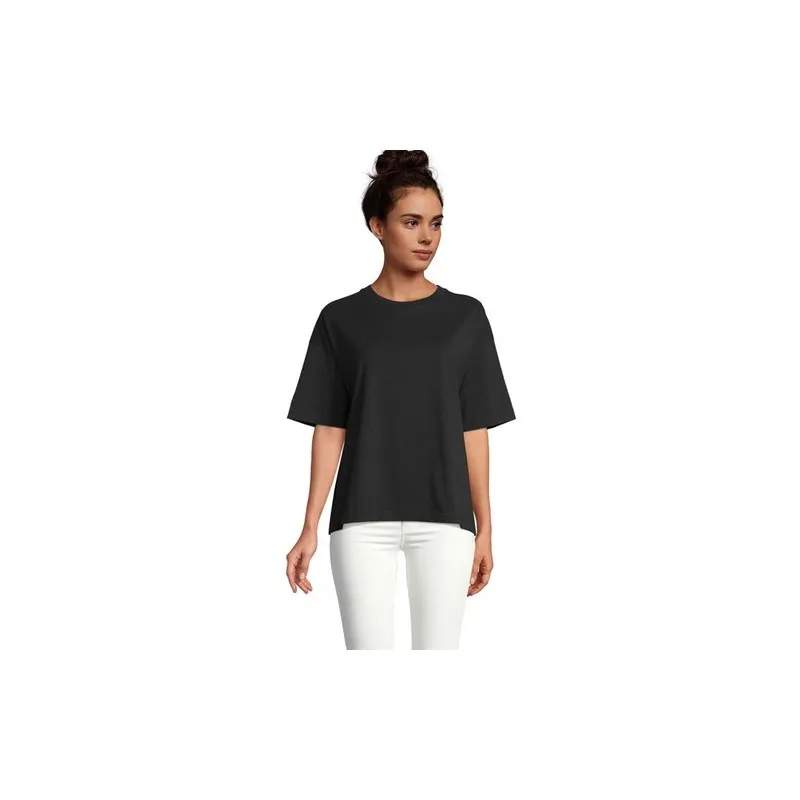 T-Shirt Oversize Personnalisé Femme BOXY WOMEN Taille textile : XS Couleurs : rouge goodies publicitaire durable