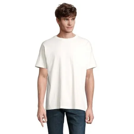 T-Shirt Oversize Personnalisé pas cher BOXY MEN Matières : coton Taille textile : XL Couleurs : blanc pur personnalisable avec v