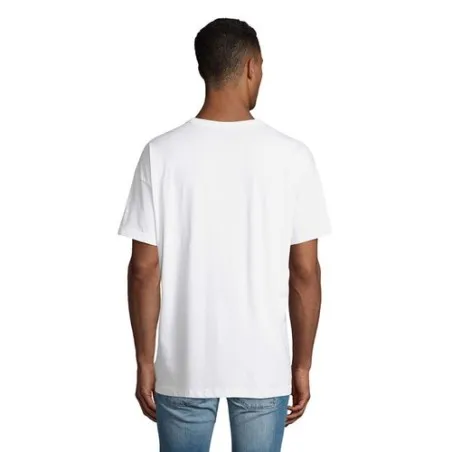 T-Shirt Oversize Personnalisé pas cher BOXY MEN Matières : coton Taille textile : L Couleurs : blanc chiné objet promotionnel éc