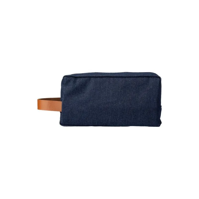 Trousse de toilette en denim personnalisée pas cher - Marianne Matières : polyester Taille textile : XXL Couleurs : bleu goodies