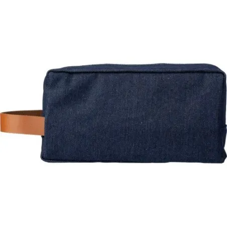 Trousse de toilette en denim personnalisée pas cher - Marianne Matières : polyester Taille textile : XXL Couleurs : bleu goodies