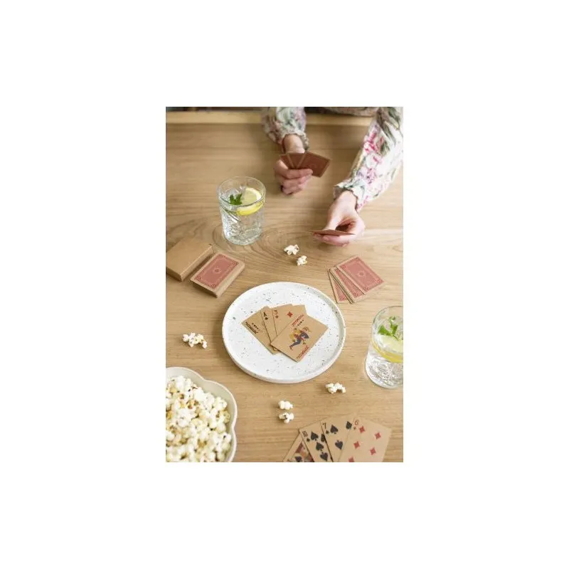 Set de 2 jeux de cartes en carton recyclé Arwen