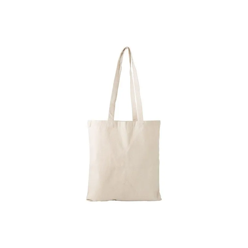 Sac shopping écologique en coton recyclé 280g/m² - Marty Matières : polyester Taille textile : M Couleurs : bleu marine personna