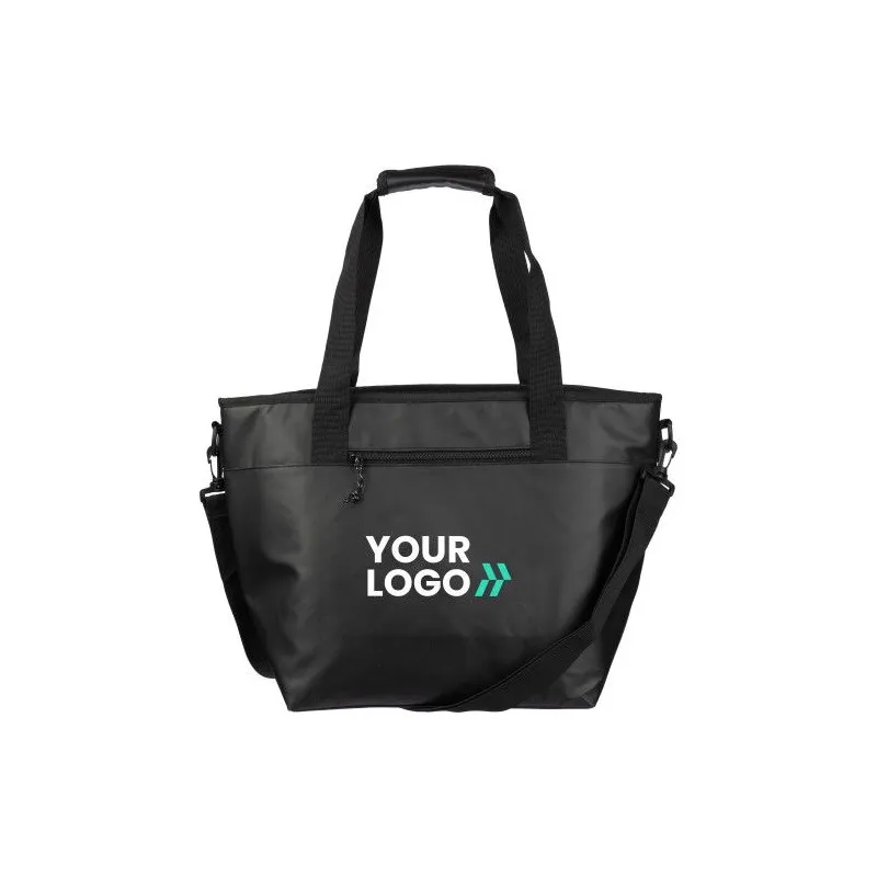 Sac isotherme personnalisé en polyester - Matthias Matières : polyester Taille textile : XL Couleurs : bleu marine goodies publi