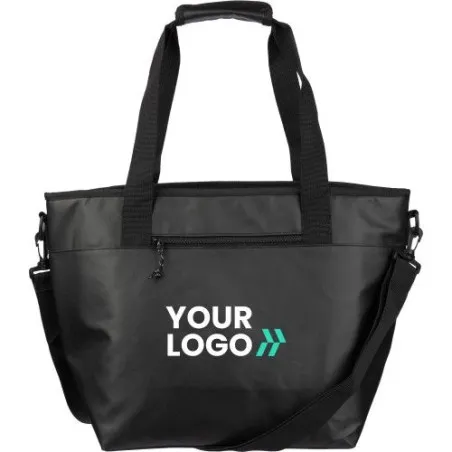 Sac isotherme personnalisé en polyester - Matthias Matières : polyester Taille textile : XL Couleurs : bleu marine goodies publi