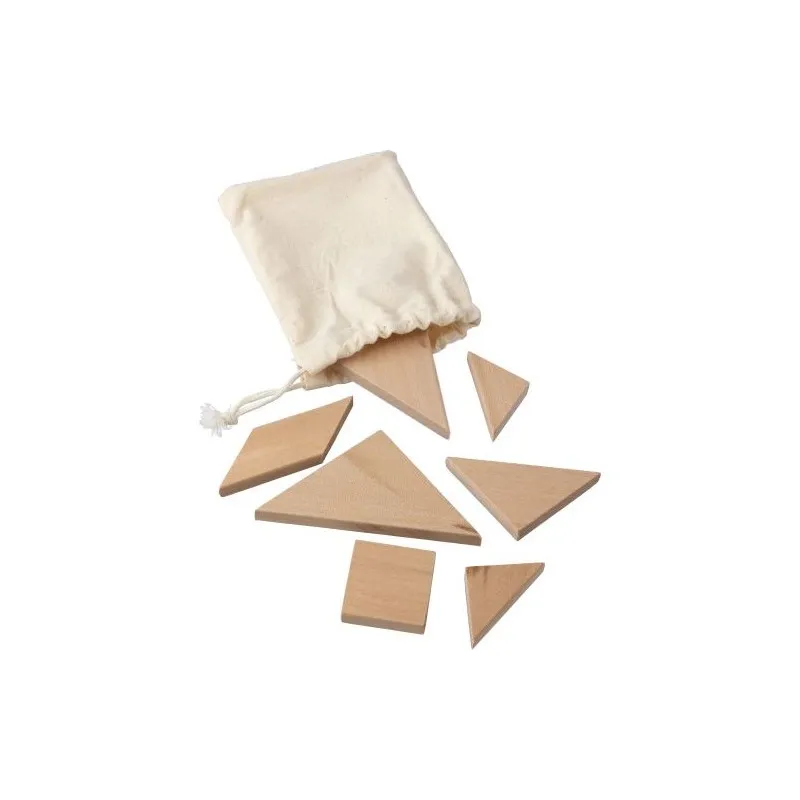 Puzzle Tangram en Bois Naturel - Ulrike