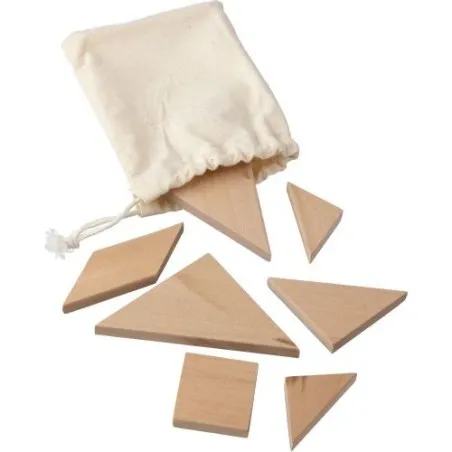 Puzzle Tangram en Bois Naturel - Ulrike