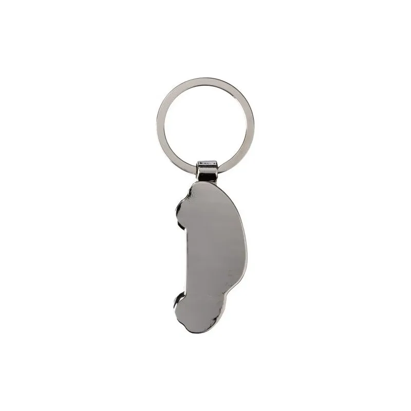 Porte-clés Écologique en Zinc et Bambou - Angelika Matières : aluminium Couleurs : blanc goodies publicitaire événementiel