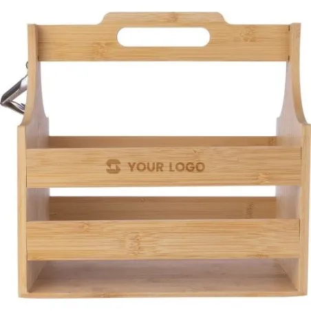 Porte-bouteille en bambou Hans - Élégance et praticité