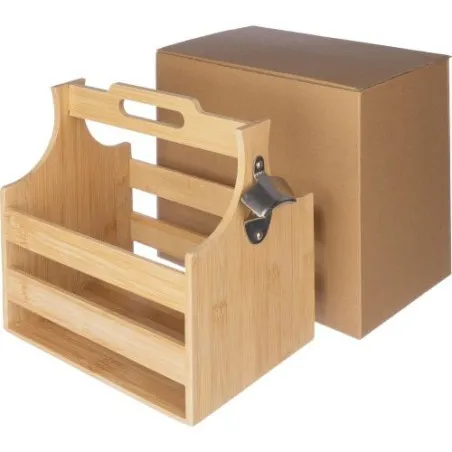 Porte-bouteille en bambou Hans - Élégance et praticité