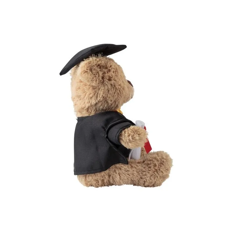 Peluche personnalisée en polyester 'Ours' - Magnus Matières : aluminium Couleurs : orange cadeau entreprise pas cher