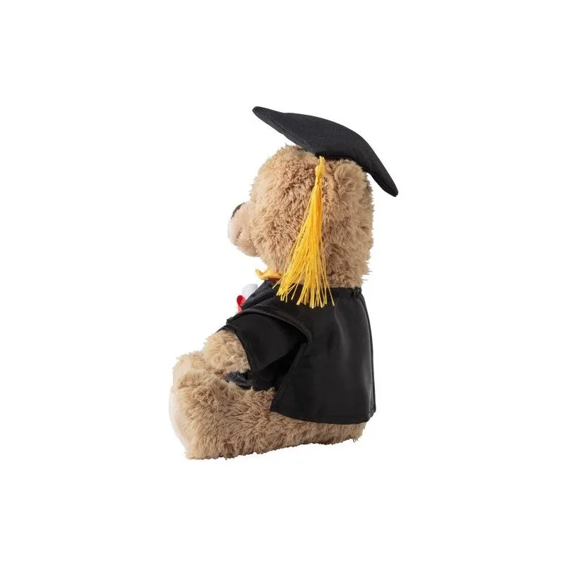 Peluche personnalisée en polyester 'Ours' - Magnus Matières : aluminium Couleurs : orange goodies publicitaire événementiel