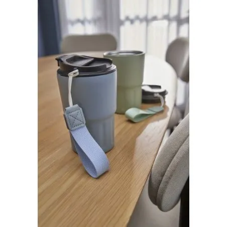 Mug isotherme personnalisé en inox - Louisa Matières : aluminium Couleurs : blanc goodies entreprise design