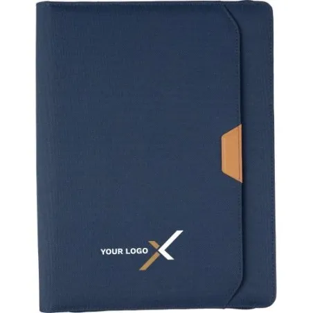 Conférencier A4 zippé en rPET Jasmin - Écologique et Pratique